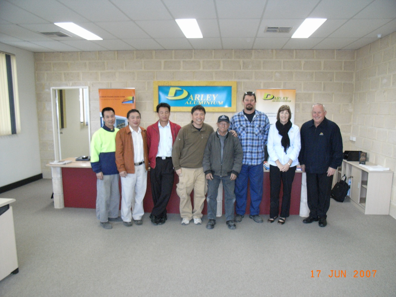 The Darley Aluminium team in 2007