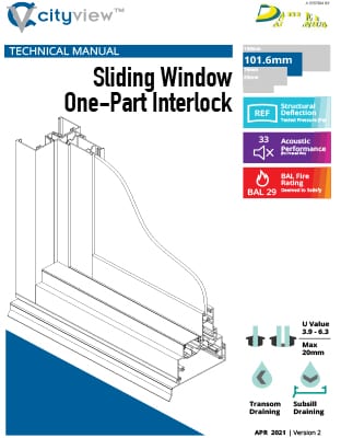 CityView Single Interlock Sliding Window Technical Manual April 2021 (compressed)-1