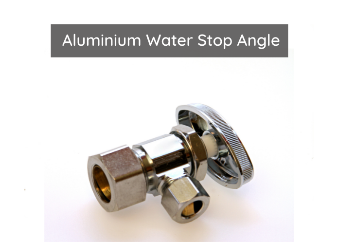This image shows aluminium water stop angle