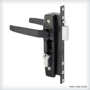 image presents AUSTRAL HD7 HINGED DOOR LOCK-BLACK