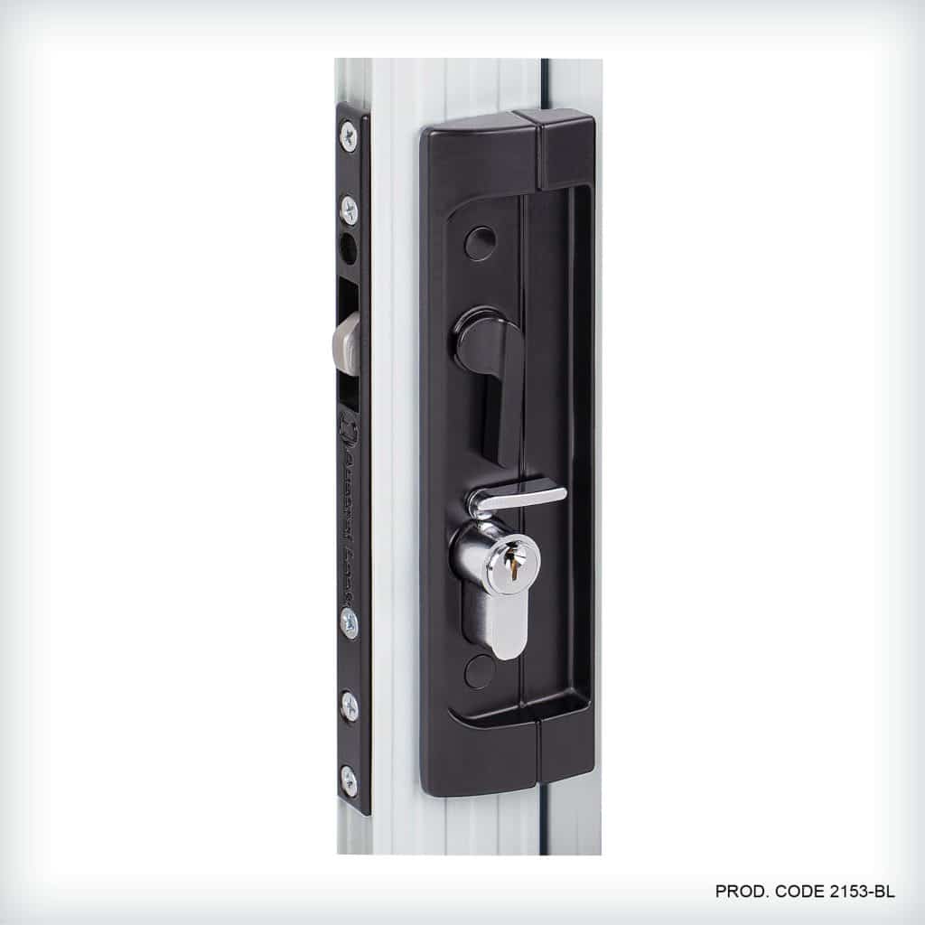 AUSTRAL SD9 HORIZON SLIDING DOOR LOCK - BLACK - Darley Aluminium