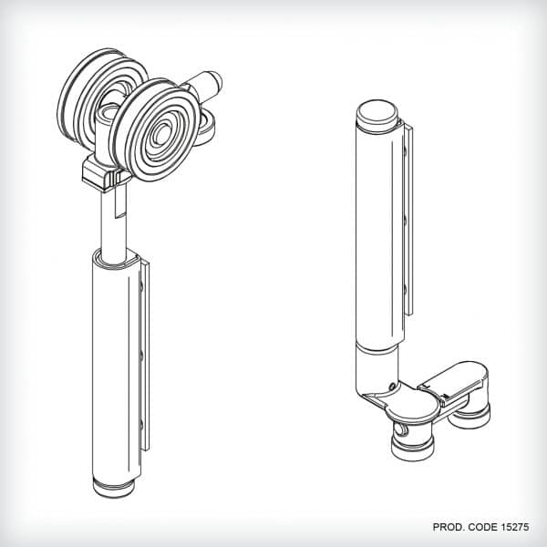 image presents END HANGER SET-100KG-SS (SUIT HV DR)