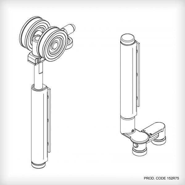 image presents END HANGER SET-RIGHT 75KG-SS(SUIT HV DR)