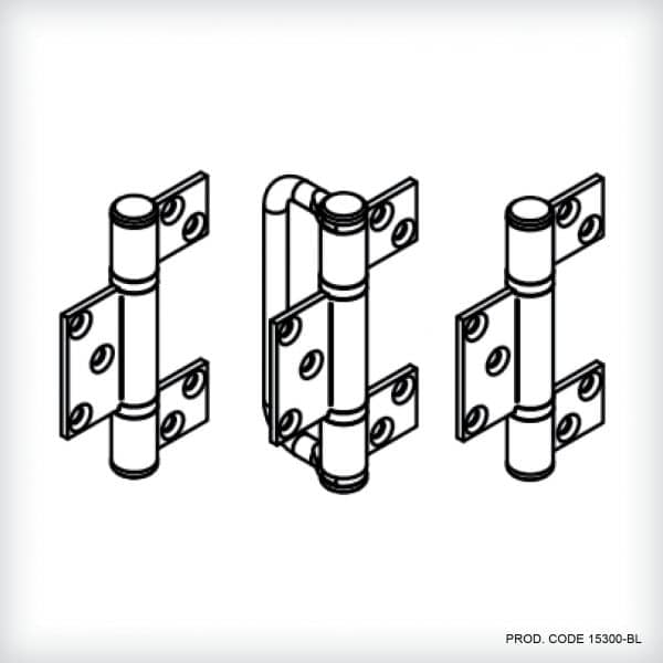 image presents HINGE SET-OPEN OUT-SS (SUIT HV DOOR)