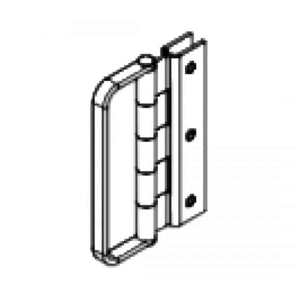 image presents SECURITY BI-FOLD HANDLE HINGE