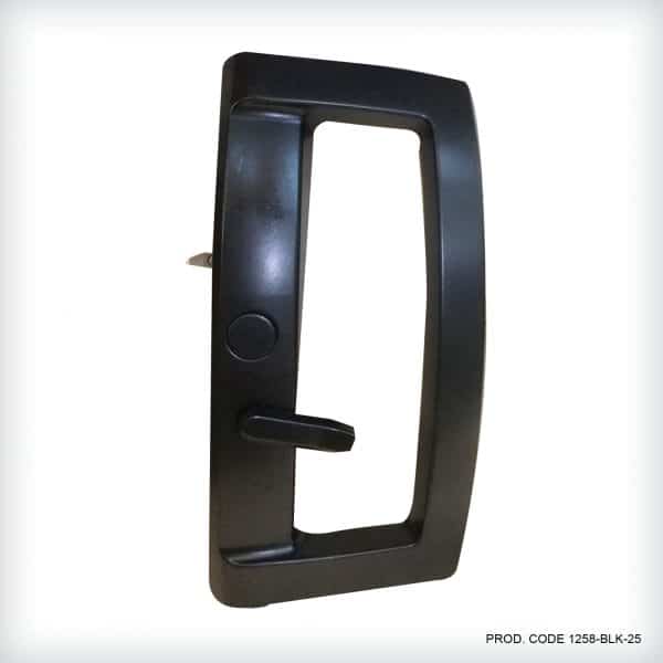 Image presents Yarraview Edge Sliding Door Lock, Black - 25mm